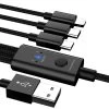 1.2m USB 3-in-1 Charging Cable With Timer Function (USB-C, Lightning & Micro) -Computer Accessories Store 12m 3 in 1 usb charging cable