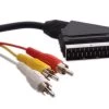 1.5m 21Pin SCART To 3x RCA Cable -Computer Accessories Store 15m 21pin scart to 3x rca