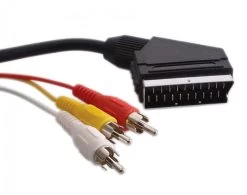 1.5m 21Pin SCART To 3x RCA Cable