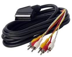 1.5m 21Pin SCART To 6x RCA Cable