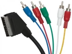 1.5m SCART To Component Video + Audio Cable (SCART To 5RCA)