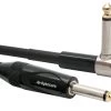 1m Avencore Platinum 1/4" Guitar Cable With Right Angled Connector -Computer Accessories Store 1m avencore platinum 14quot