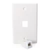 1x CAT6 Wall Plate (RJ45 Keystone Punchdown) -Computer Accessories Store 1x cat6 wall plate rj45 2