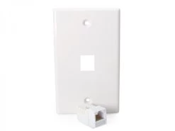 1x CAT6 Wall Plate (RJ45 Keystone Punchdown)