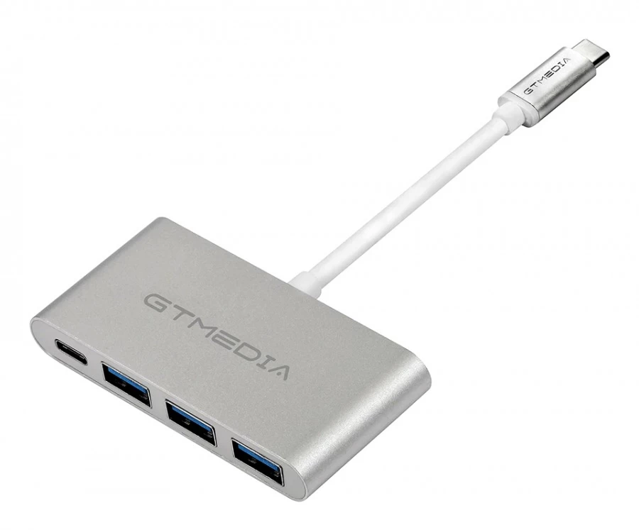 4-Port USB Hub With USB-C Interface (3x USB 3.0 + USB-C 60W PD) 3 4-Port USB Hub With USB-C Interface (3x USB 3.0 + USB-C 60W PD)