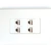 4x Cat6 Wall Plate (4 X RJ45 Female) 2 4x Cat6 Wall Plate (4 X RJ45 Female) -Computer Accessories Store 4x cat6 wall plate 4 x rj45