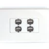 4x USB 2.0 Wall Plate (Type A Female) 1 4x USB 2.0 Wall Plate (Type A Female) -Computer Accessories Store 4x usb 20 wall plate type a