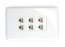 6x Cat6 Wall Plate (6 X RJ45 Female)