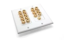 7.1 Channel Surround Sound Speaker Wall Plate (Double-Gang)