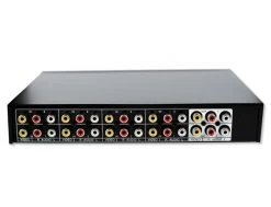 8-Port AV Switcher & 2-Way AV Splitter - Metal Housing (8x2 AV Switch / Splitter)