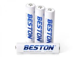 850mAh AAA Size NiMH Rechargable Batteries (4 Pack)