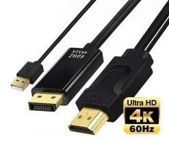 Active HDMI To DisplayPort Converter Cable