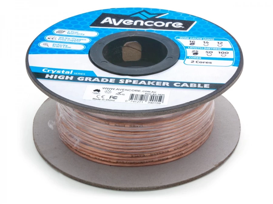 Avencore 25m Roll Super High-End 99.9% Oxygen Free 12 AWG 2-Core Speaker Cable 3 Avencore 25m Roll Super High-End 99.9% Oxygen Free 12 AWG 2-Core Speaker Cable