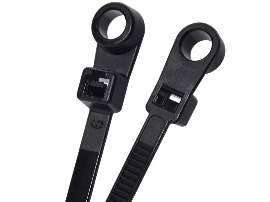 Avencore Tiger Ties - UV Stable Mounting Head Cable Ties 200mm X 4.8mm (100pk) 3 Avencore Tiger Ties - UV Stable Mounting Head Cable Ties 200mm X 4.8mm (100pk)