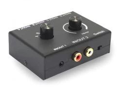Bi-Directional 4x2 Way 3.5mm Stereo Audio Switch With Volume Control (4x2 Or 2x4 Switching)