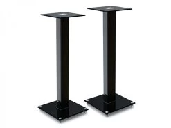 Heavy Duty 730mm Black Bookshelf Speaker Stands (Set Of 2)