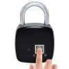 Heavy-Duty IP65 Waterproof Smart Fingerprint Padlock - Rechargeable (Black)