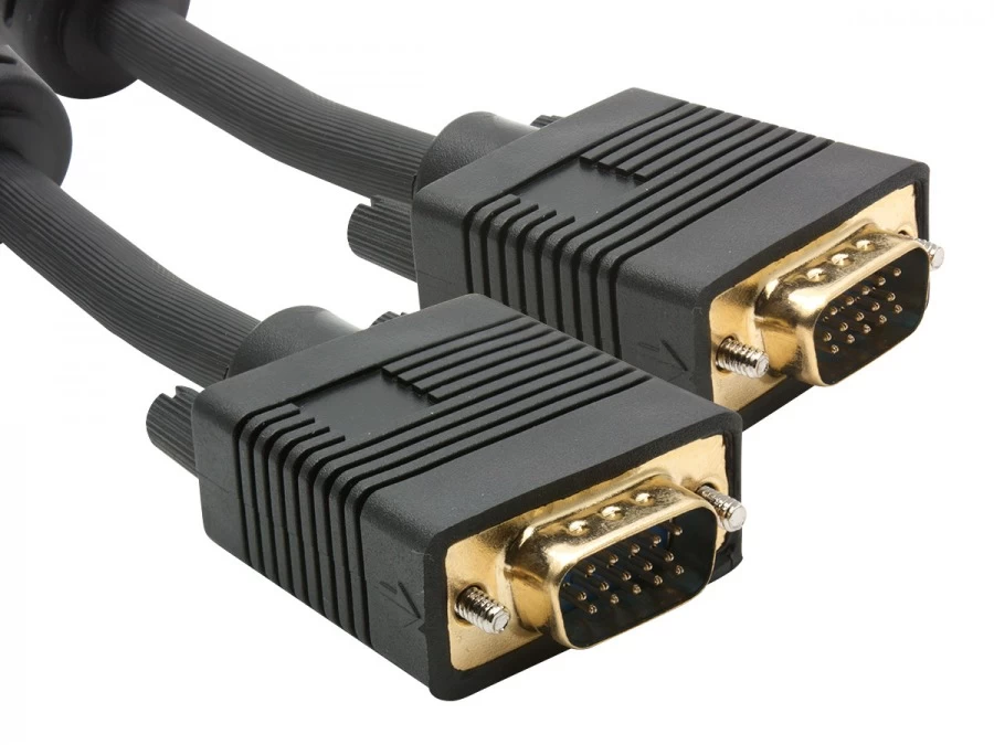 High-End 2M VGA Male To VGA Male 15 Pin Monitor Cable 3 High-End 2M VGA Male To VGA Male 15 Pin Monitor Cable