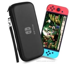 Nintendo Switch Protective Storage Case With Wriststrap (Black)