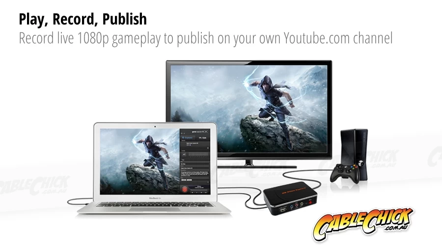 1080p HDMI & Component Video Capture Recorder - Save Your Gaming Footage 7 1080p HDMI & Component Video Capture Recorder - Save Your Gaming Footage - Image 5