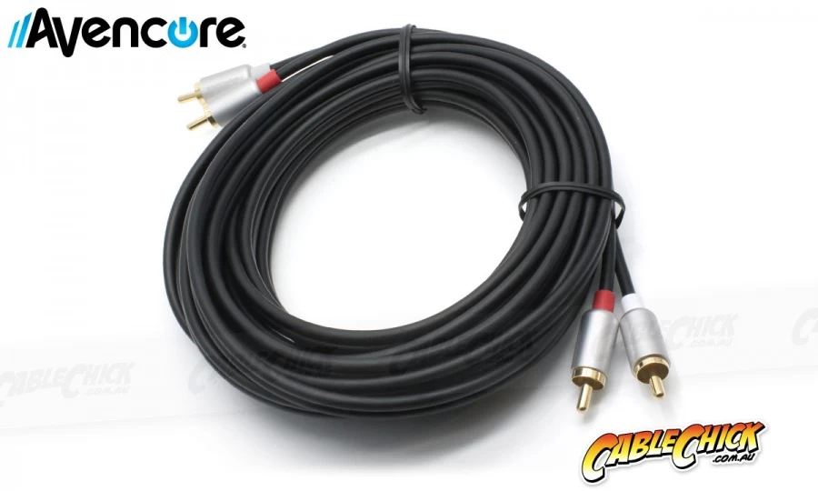 2.5m Avencore Crystal Series 2RCA Stereo Audio Cable 4 2.5m Avencore Crystal Series 2RCA Stereo Audio Cable - Image 2