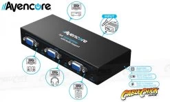 Avencore Powered 4-Way VGA Splitter With Audio (500MHz) 8 Avencore Powered 4-Way VGA Splitter With Audio (500MHz) -Computer Accessories Store photo1479682242