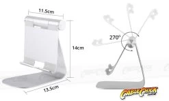 Universal Aluminium Tablet Stand (for Tablets & Large Phones) -Computer Accessories Store photo1524454079