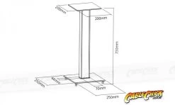 Heavy Duty 730mm Black Bookshelf Speaker Stands (Set Of 2) -Computer Accessories Store photo1543966990