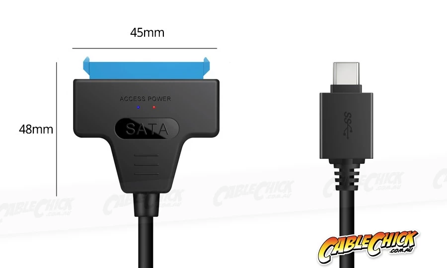 USB-C To SATA HDD Adapter Cable Kit (Supports 2.5" Mechanical & SDD SATA Drives) 5 USB-C To SATA HDD Adapter Cable Kit (Supports 2.5" Mechanical & SDD SATA Drives) - Image 3