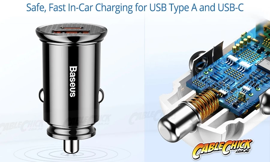 Dual-Port 30W USB Car Charger With QC4, 5A Fast Charging & USB-C 4 Dual-Port 30W USB Car Charger With QC4, 5A Fast Charging & USB-C - Image 2