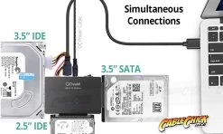 USB 3.0 To SATA & IDE HDD Adapter Kit (Supports 2.5" & 3.5" Drives) -Computer Accessories Store photo1600067308