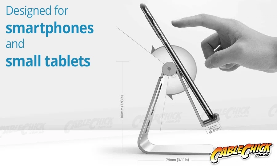 Universal Aluminium Phone & Tablet Stand (for Small Tablets & Phones) 5 Universal Aluminium Phone & Tablet Stand (for Small Tablets & Phones) - Image 3