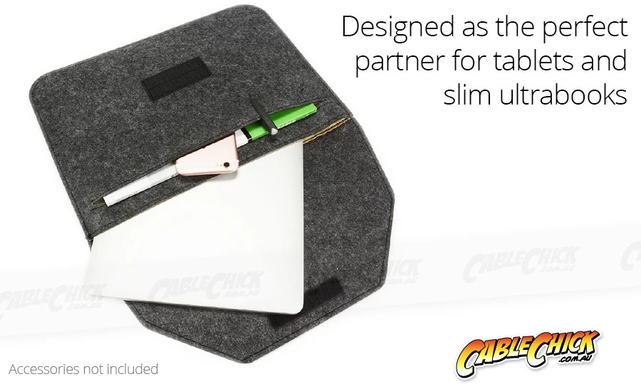 Universal 14" Laptop & Tablet Sleeve (Soft-Touch Felt) 5 Universal 14" Laptop & Tablet Sleeve (Soft-Touch Felt) - Image 3