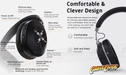 Bluedio Hurricane Active Noise Cancelling Headphones (Bluetooth V5 + USB-C Interface) -Computer Accessories Store photo1620270213