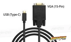 1.8m USB Type-C To VGA Cable (1080p/60Hz) -Computer Accessories Store photo1620887169