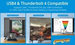 1.2m Premium Aluminium USB4 Cable - Thunderbolt 4 Compatible (40Gbps, 100W, 8K/60Hz Or Dual 4K/60Hz) 8 1.2m Premium Aluminium USB4 Cable - Thunderbolt 4 Compatible (40Gbps, 100W, 8K/60Hz Or Dual 4K/60Hz) -Computer Accessories Store photo1639965622