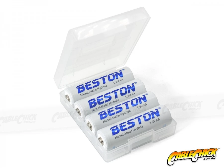 2000mAh AA Size NiMH Rechargable Batteries (4 Pack) 4 2000mAh AA Size NiMH Rechargable Batteries (4 Pack) - Image 2