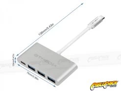 4-Port USB Hub With USB-C Interface (3x USB 3.0 + USB-C 60W PD) 10 4-Port USB Hub With USB-C Interface (3x USB 3.0 + USB-C 60W PD) -Computer Accessories Store photo1669957533