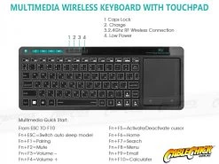Rii 2.4GHz Rechargable Wireless Media Backlit Keyboard With Touchpad 15 Rii 2.4GHz Rechargable Wireless Media Backlit Keyboard With Touchpad -Computer Accessories Store photo1670481905