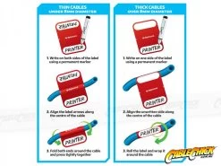 Avencore Tiger Tags 48 Write-On Cable Labels (Pack 1) 8 Avencore Tiger Tags 48 Write-On Cable Labels (Pack 1) -Computer Accessories Store photo1677457909