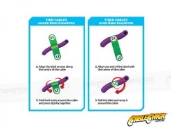 Avencore Tiger Tags 160 Numbered Cable Labels (Green) -Computer Accessories Store photo1677457966