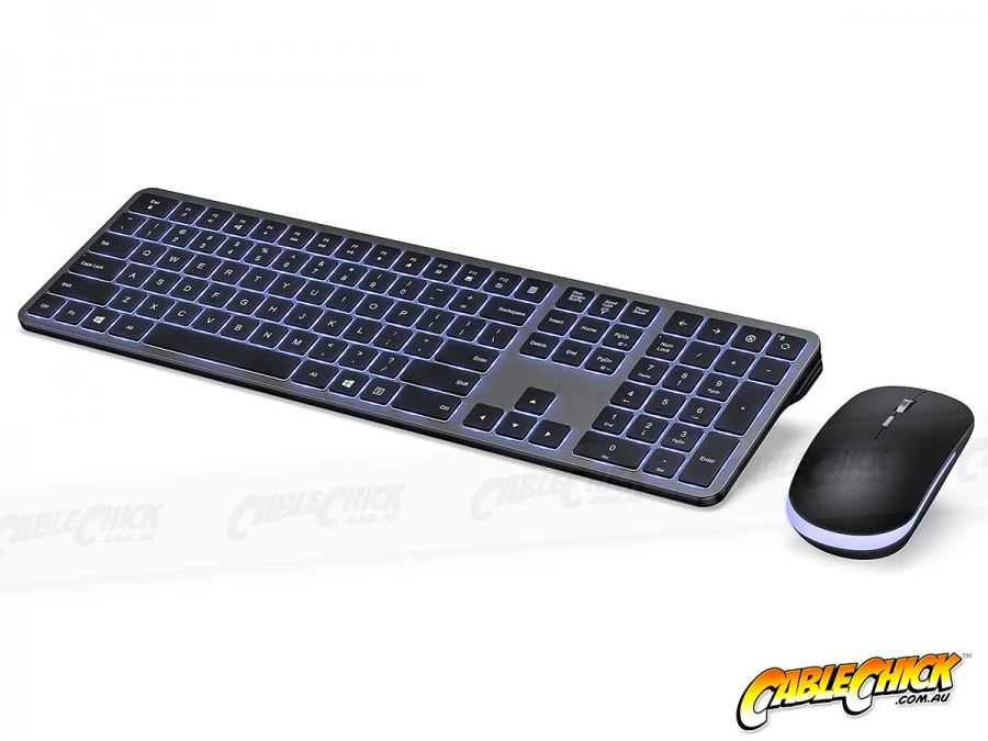 Rechargeable Wireless 2.4Ghz Backlit Keyboard & Mouse Combo 4 Rechargeable Wireless 2.4Ghz Backlit Keyboard & Mouse Combo - Image 2