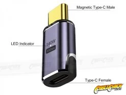 USB4 Breakaway Safe USB-C Socket Adapter (Supports 8K @ 60Hz, 140W PD + 40Gbps Data) -Computer Accessories Store photo1691462456