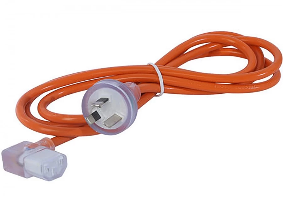 2m Left-Angled Medical IEC Power Cable (IEC-C13 To Australian Mains Plug) 4 2m Left-Angled Medical IEC Power Cable (IEC-C13 To Australian Mains Plug) - Image 2