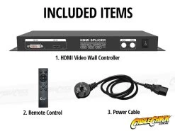 3x3 Screen HDMI 4K Video Wall Controller With Remote (Video Splice 3x3, 2x2, X1) -Computer Accessories Store photo1698036988