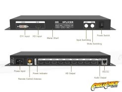 3x3 Screen HDMI 4K Video Wall Controller With Remote (Video Splice 3x3, 2x2, X1) -Computer Accessories Store photo1698037004