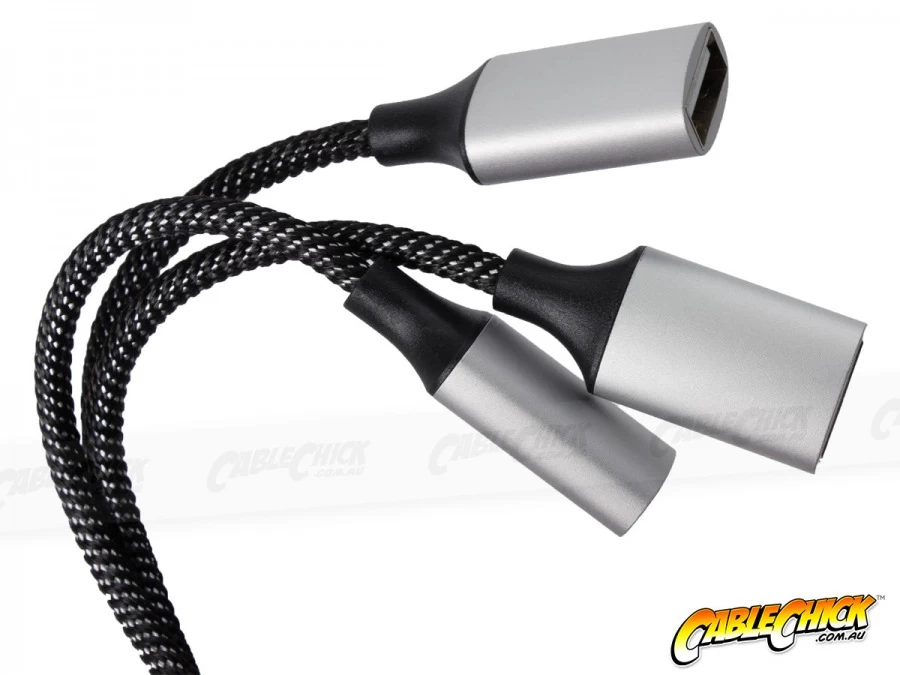 3-Port USB 2.0 Squid Hub With Aluminium Finish 4 3-Port USB 2.0 Squid Hub With Aluminium Finish - Image 2