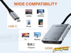 4-in-1 USB-C To 8K HDMI + 100W PD (Single 8K/30 Or Dual 4K/60 HDMI) -Computer Accessories Store photo1709614528