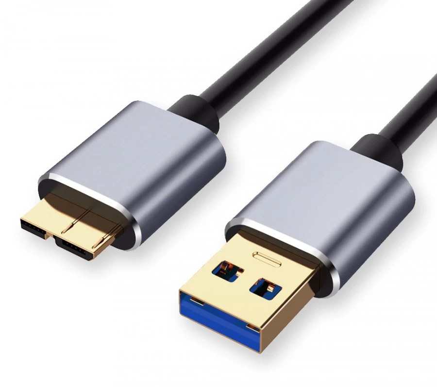 Premium 1m Micro-USB 3.0 Super-Speed Cable For HDDs (A To Micro-B 10-Pin) 3 Premium 1m Micro-USB 3.0 Super-Speed Cable For HDDs (A To Micro-B 10-Pin)