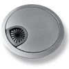 Premium Brushed Steel Finish Desk Grommet (80mm Zinc-Alloy) 1 Premium Brushed Steel Finish Desk Grommet (80mm Zinc-Alloy) -Computer Accessories Store premium brushed steel finish